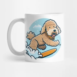 Join the Movement with the Goldendoodle Snowboarding Design Mug